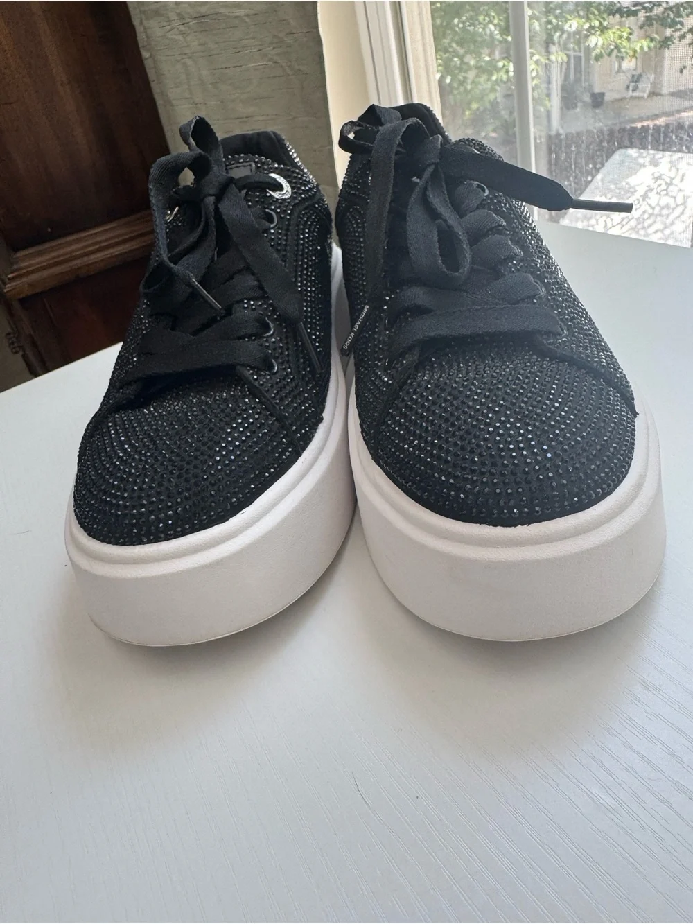 Romey Embellished Platform Sneaker 8.5